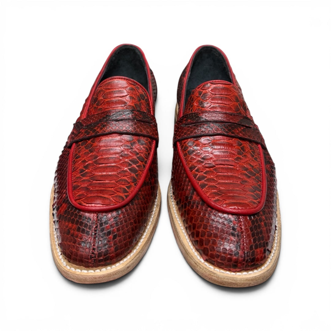 Loafers carmayn piel pyton cherry full