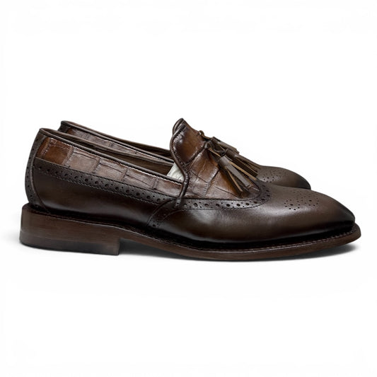 Loafers gianluca piel / alligator cognac