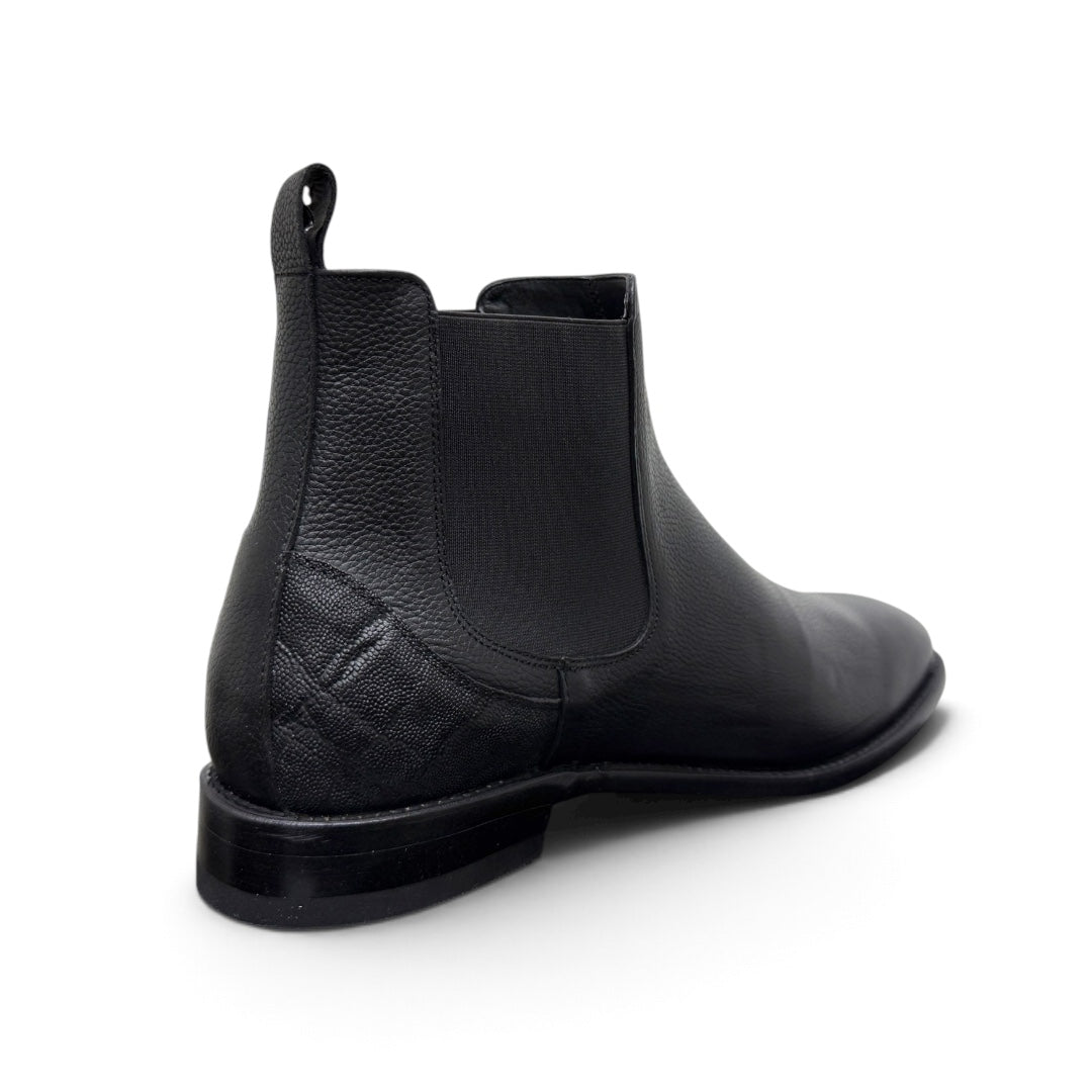 Botines de piel negro / piel elefante mod smith wesson