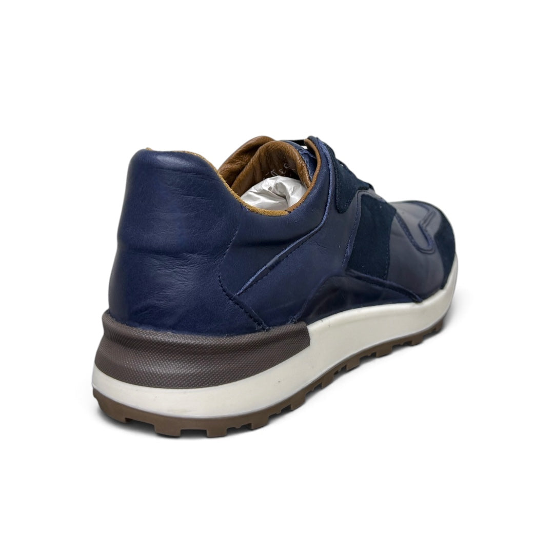 Tenís de piel 6030 - pull up blue gamuz