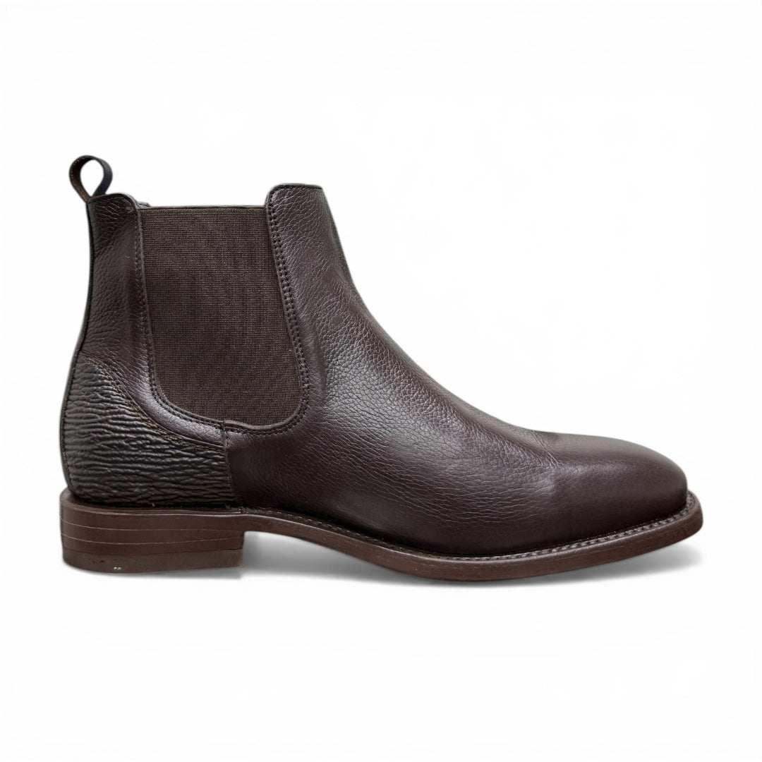 Botines de piel café / piel tiburón mod smith wesson