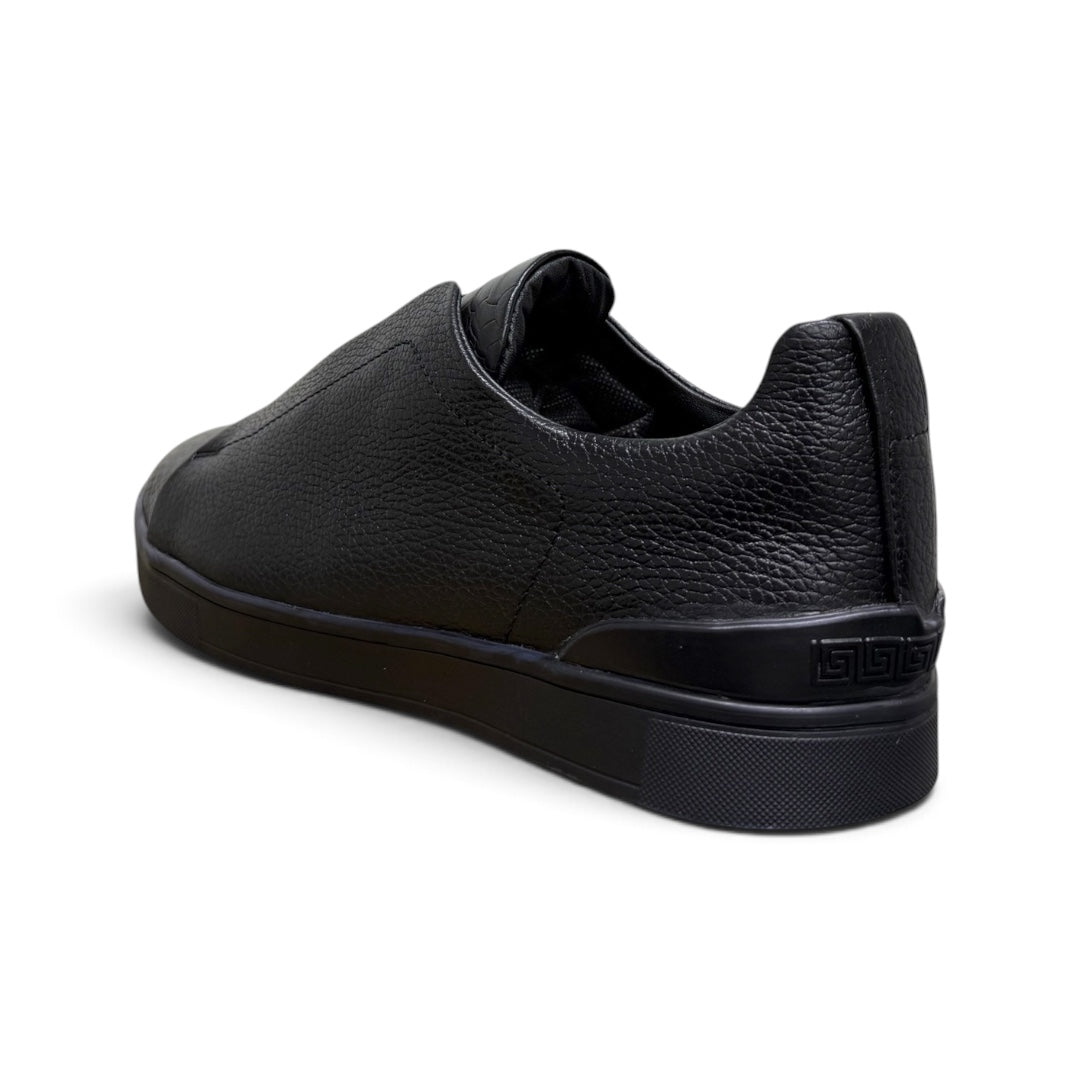 MACRINO- piel venado total black skin print pyton