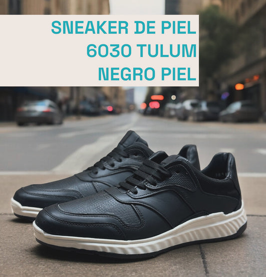 tenis de piel negro napa mod 6030 shasa