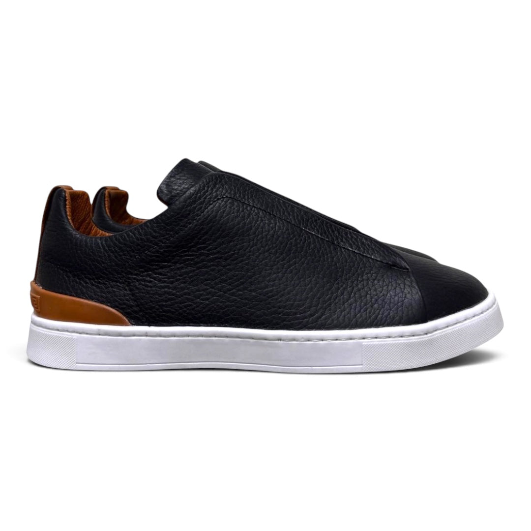 MACRINO- piel venado negro naranja hermes