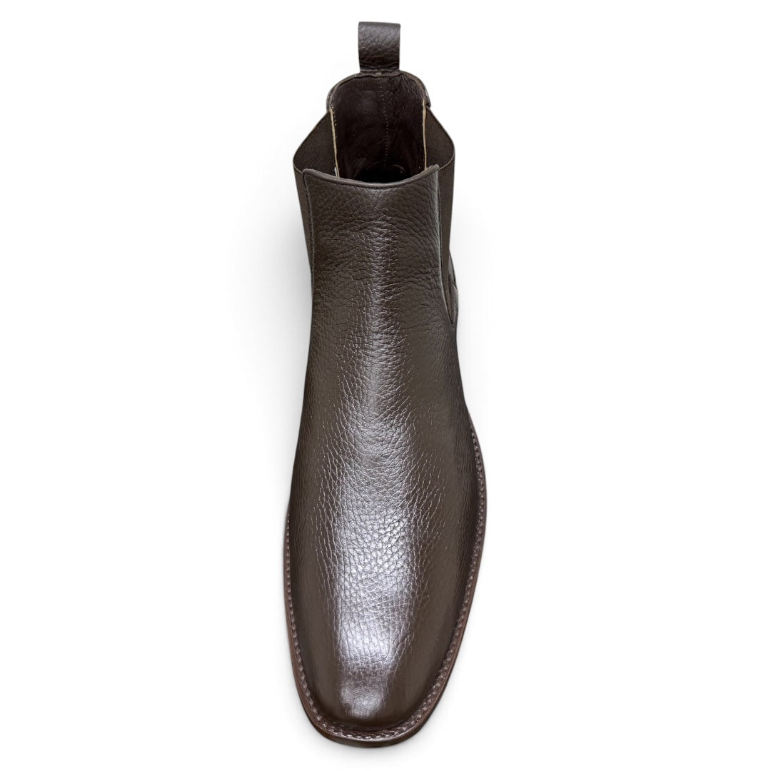 Botines de piel moca / piel cocodrilo cayman mod smith wesson
