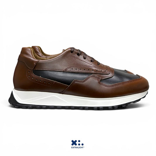sneaker bostoni - whiskey / black extralight