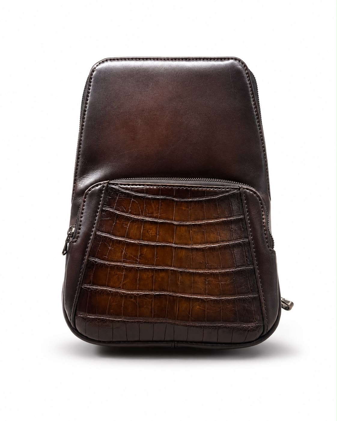 Pechera massimo piel cognac / alligator legít