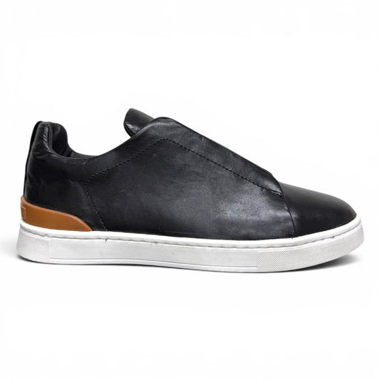 MACRINO- piel cabra negro naranja hermes