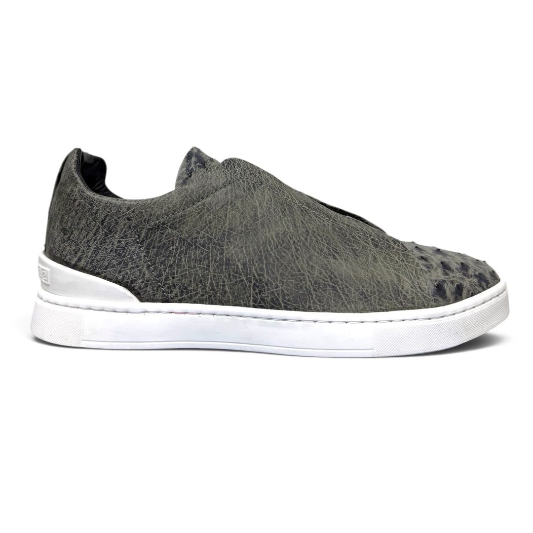 MACRINO- piel avestruz gris orix