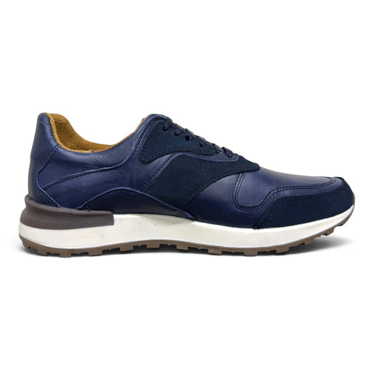 Tenís de piel 6030 - pull up blue gamuz