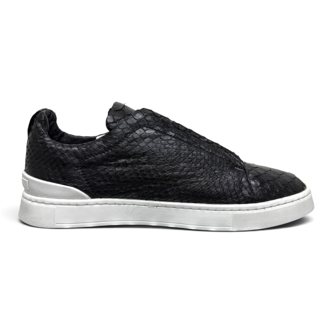 MACRINO- piel pyton Exotic full black