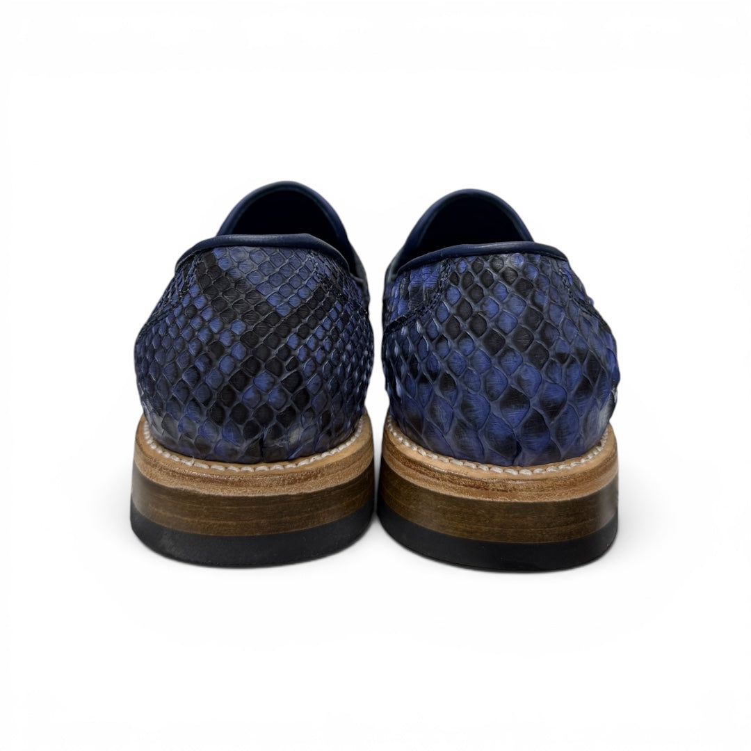 Loafers carmayn piel full pyton blue jean