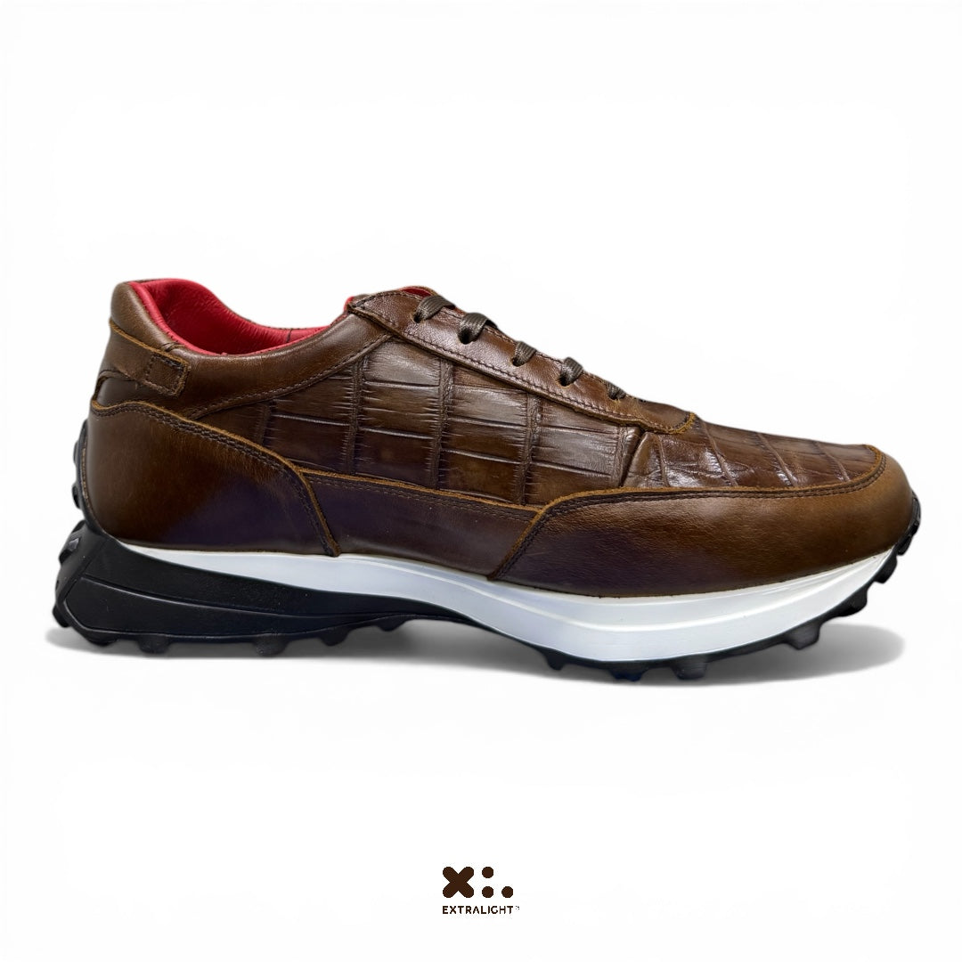 Sneaker 20K alligator cognac extralight®
