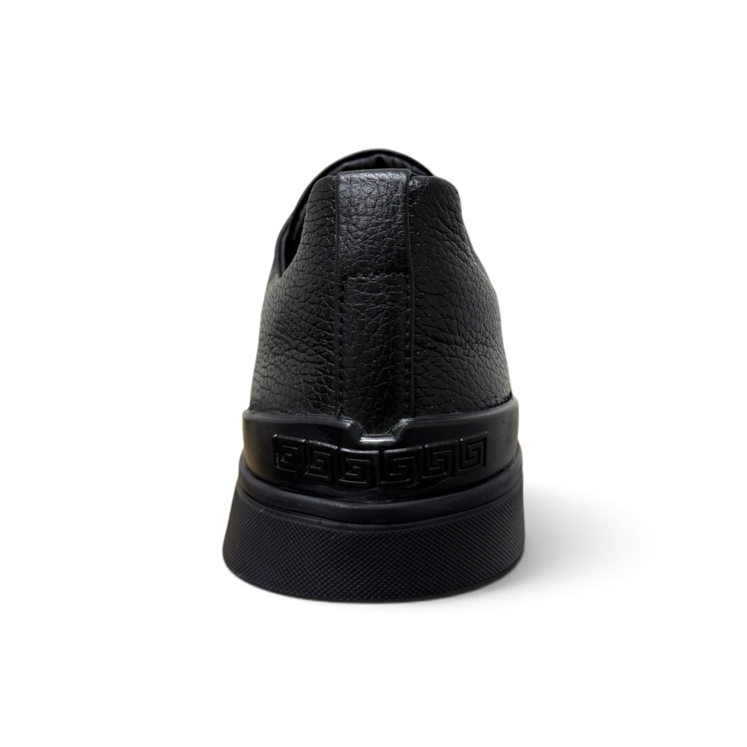 MACRINO- piel venado total black skin print pyton