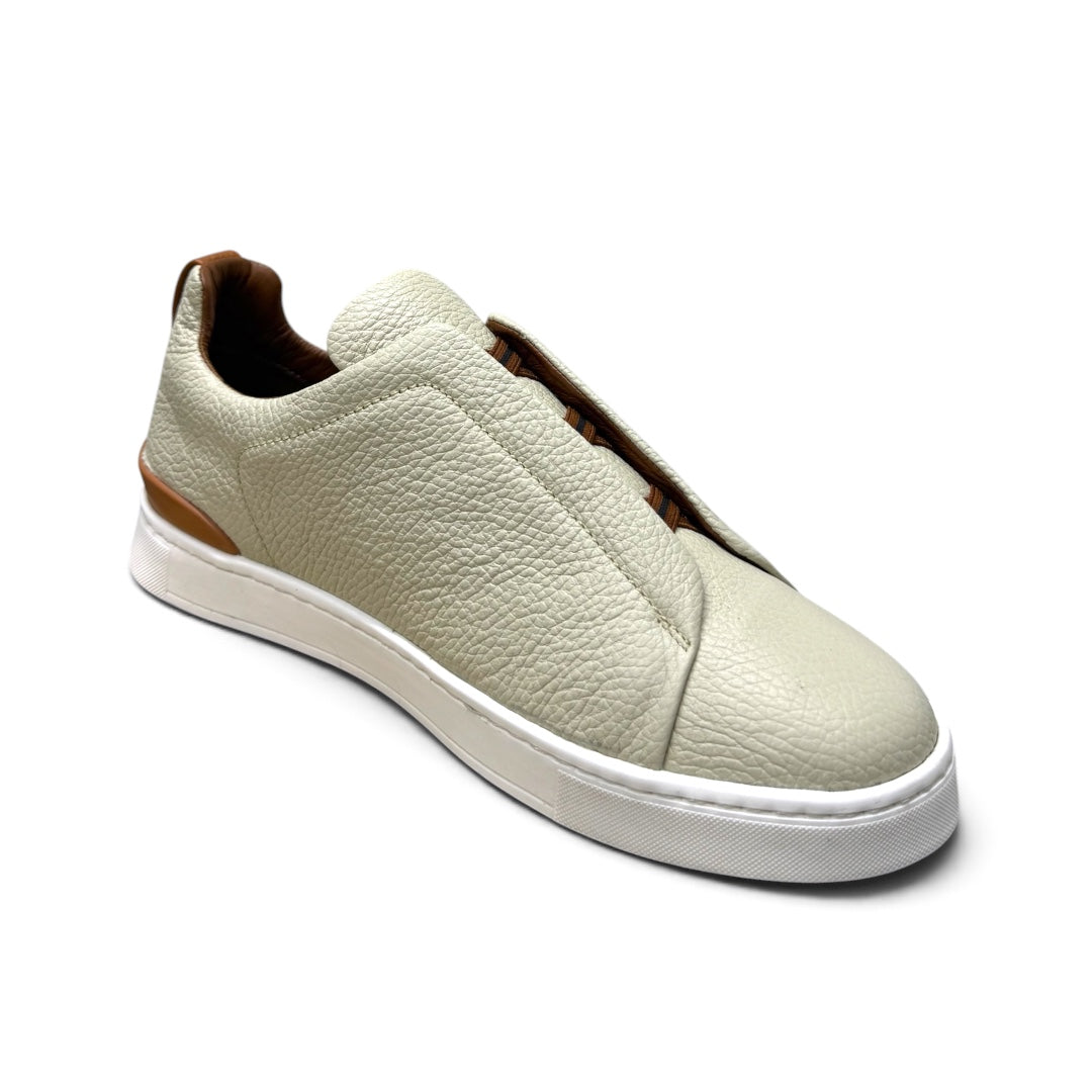 MACRINO- piel venado cream naranja hermes
