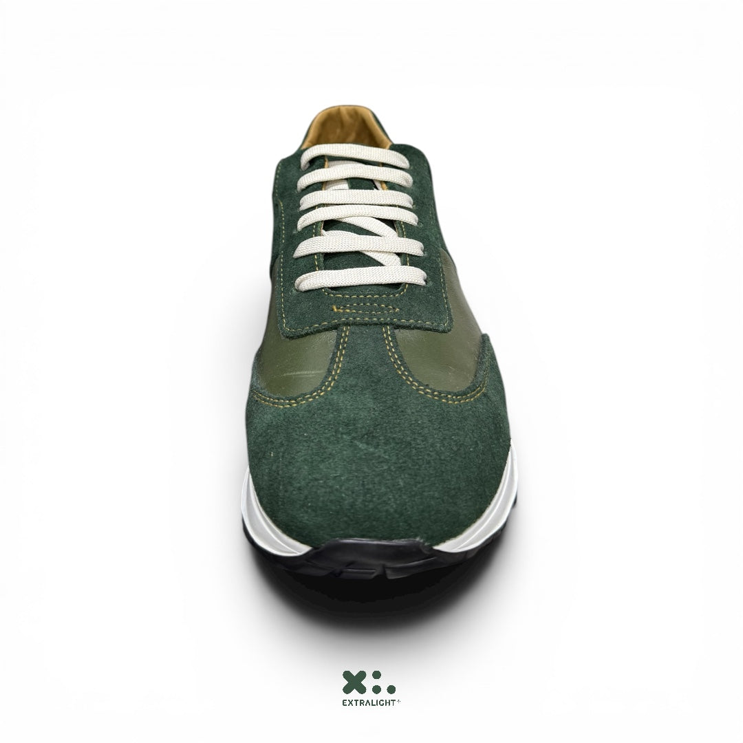 sneaker carson - piel green Extralight® (agujeta blanca)