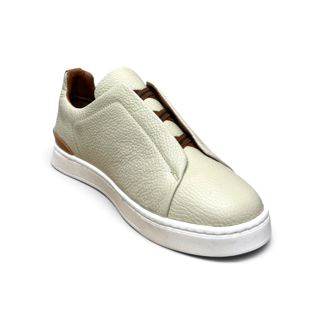 MACRINO- piel venado cream naranja hermes