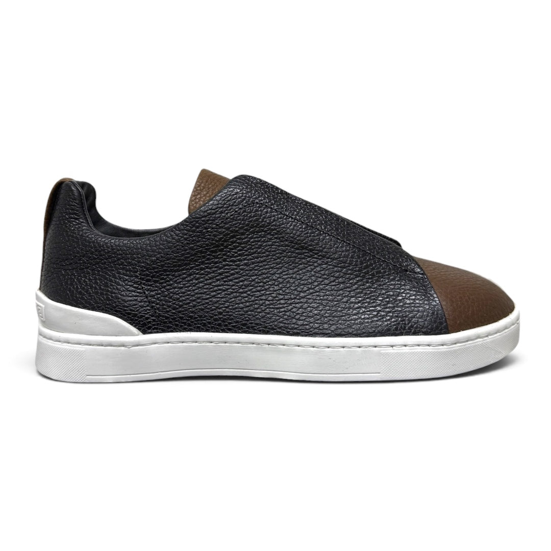 MACRINO- piel venado black caoba