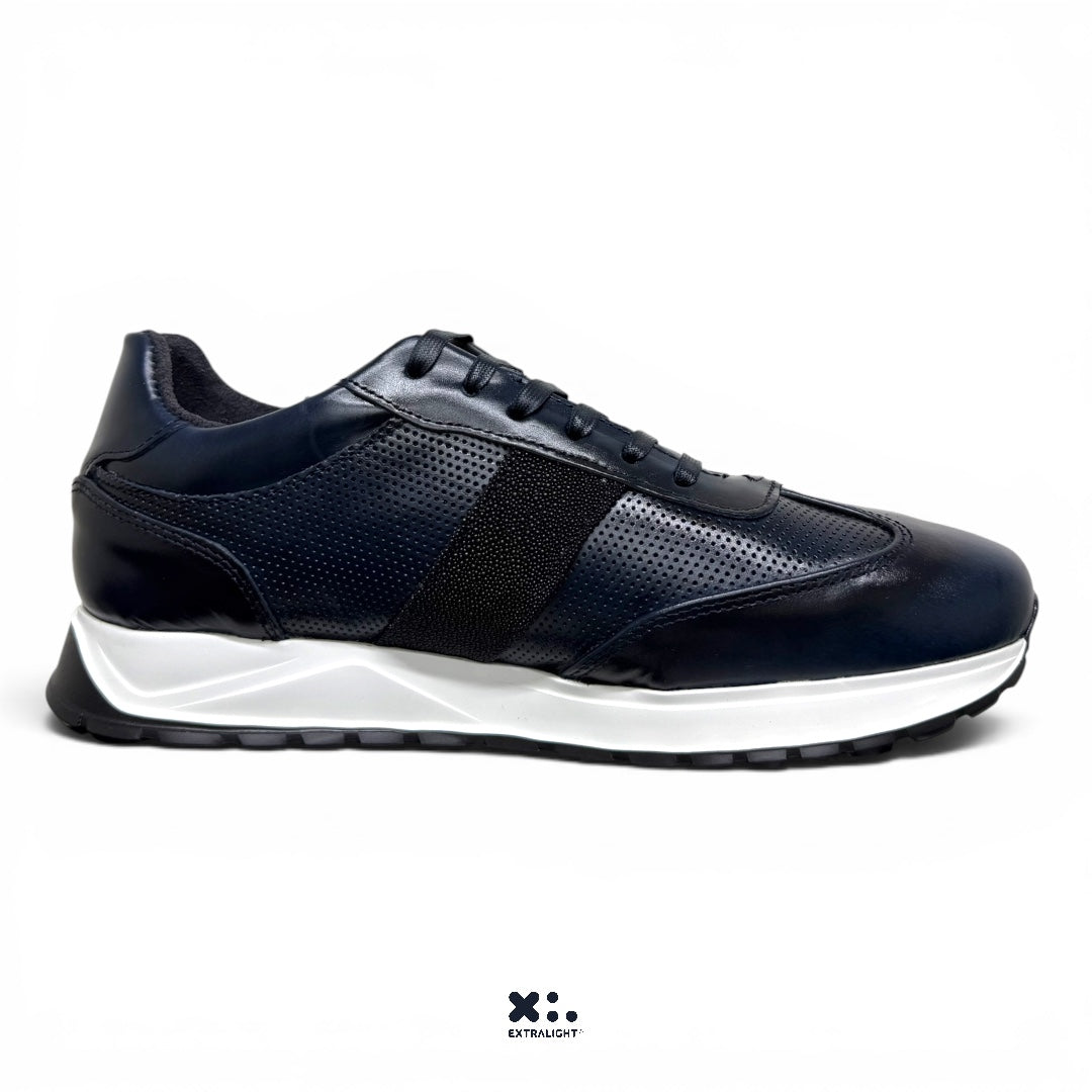 sneaker carson- piel Mantarraya bleu intense extralight