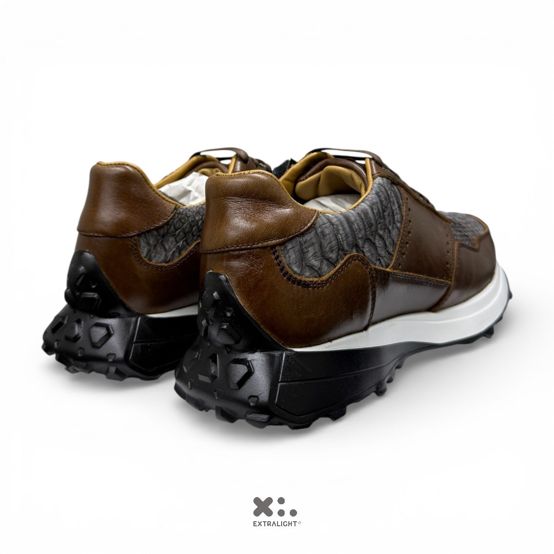 Sneaker 20k10 edición limitada • café piel tabaco / piel pyton ghost legit
