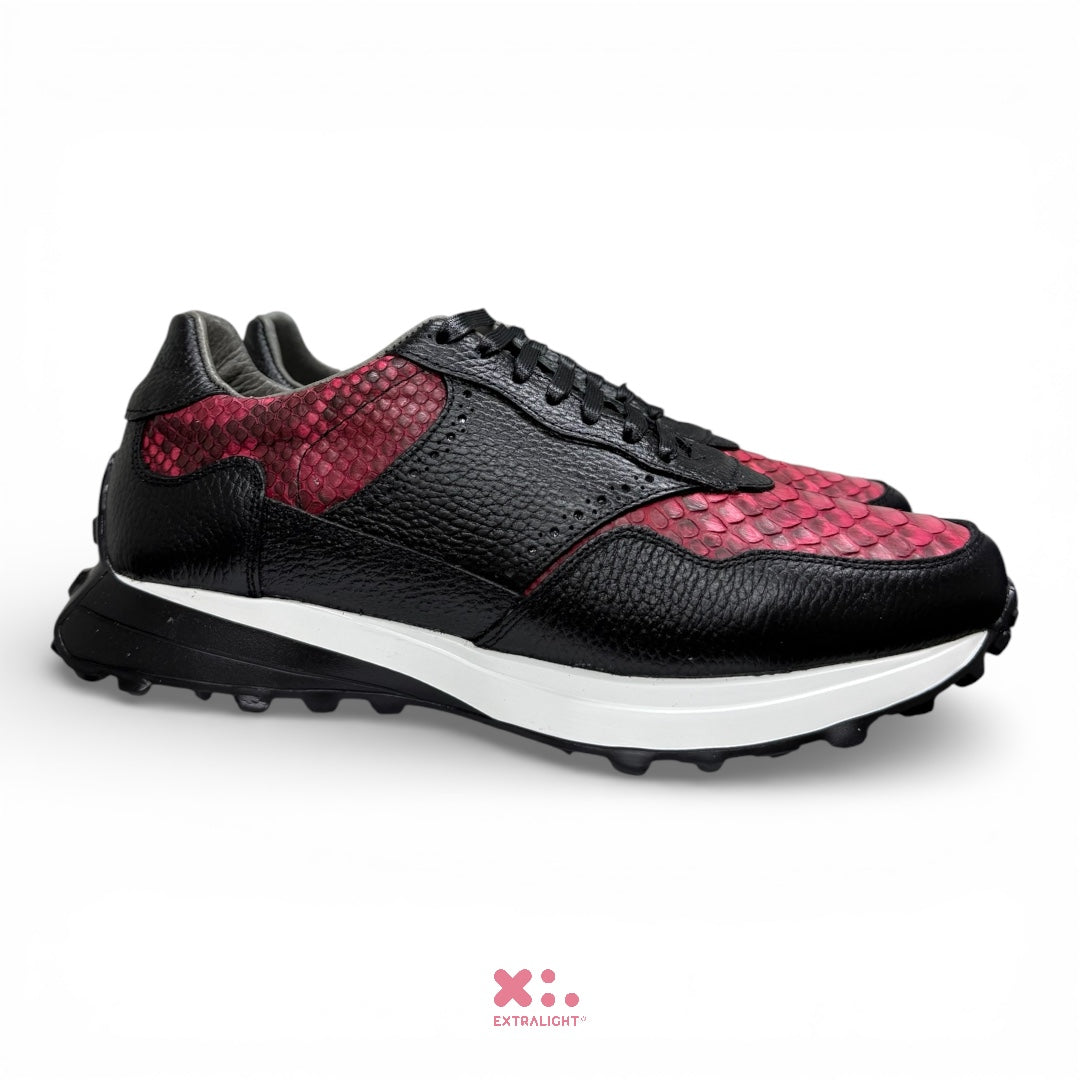 sneaker 20k10 edición limitada • negro flother / piel pyton legit pink booming