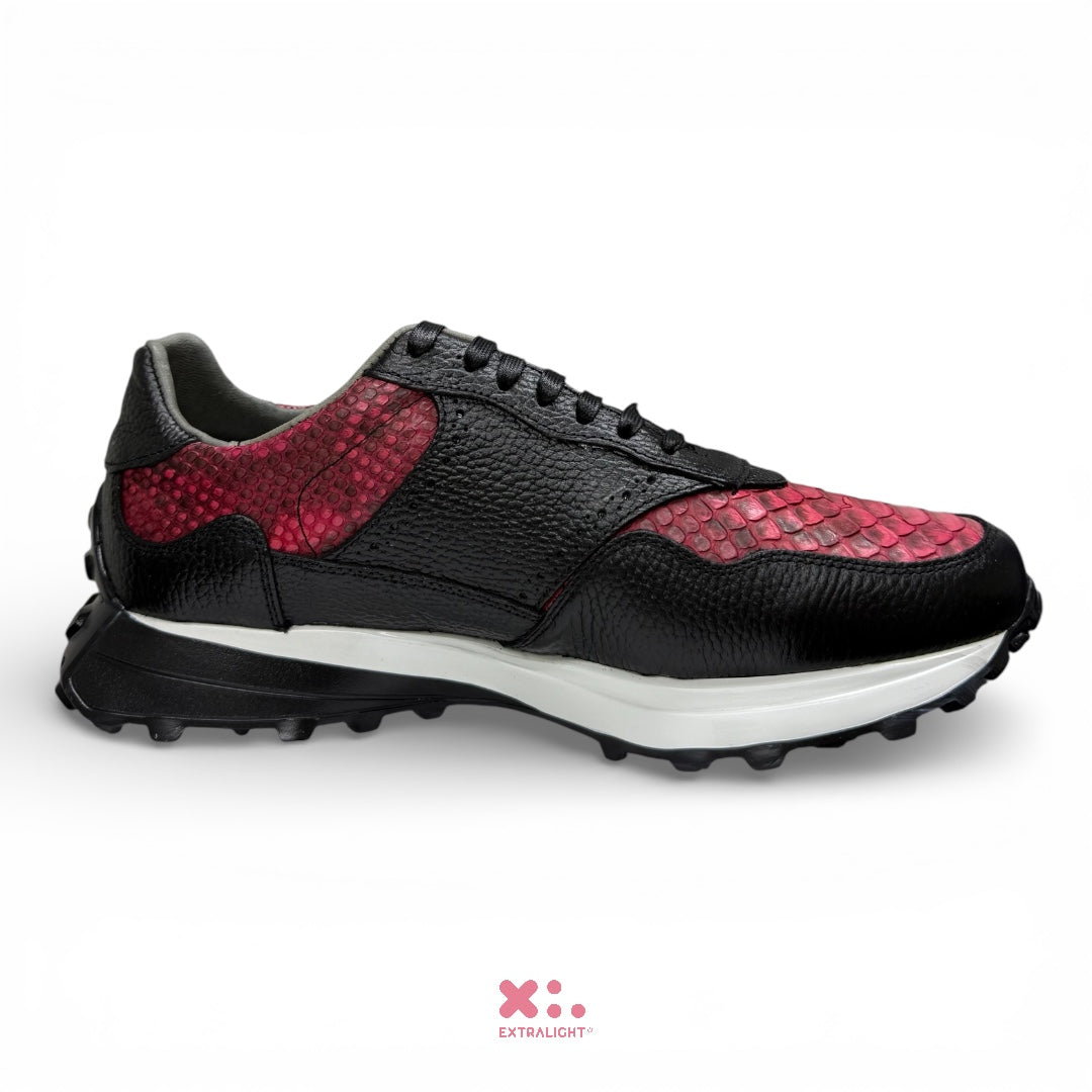 sneaker 20k10 edición limitada • negro flother / piel pyton legit pink booming