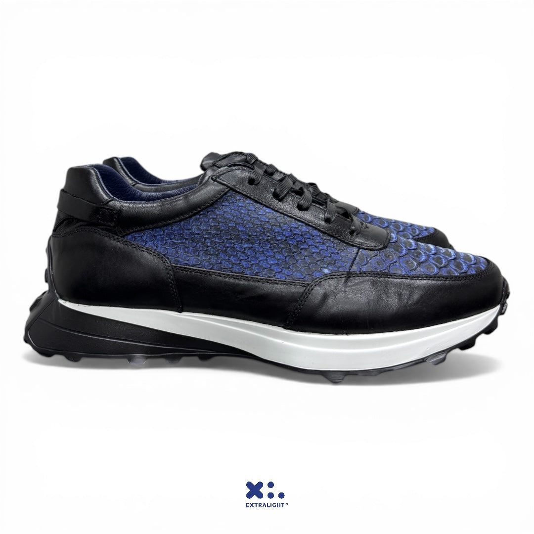 Sneaker 20K piel Phyton mezclilla francés extralight®