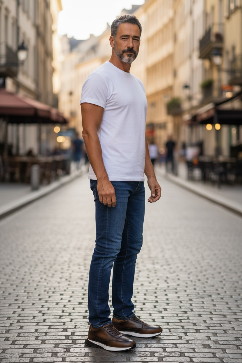 SNEAKER 20K WHISKEY - piel