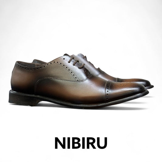 Zapato de piel galeano moka sombra