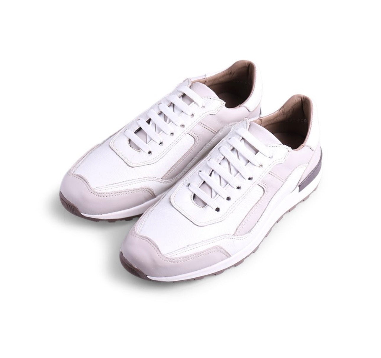 tenis de piel color blanco piel flother / piel hielo / mod 6005