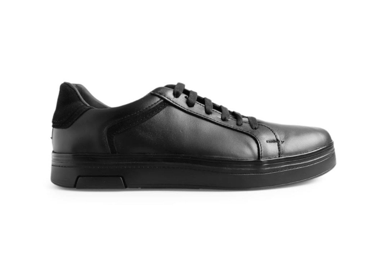 sneakers de piel negro napa / gamuza negro mod 9000