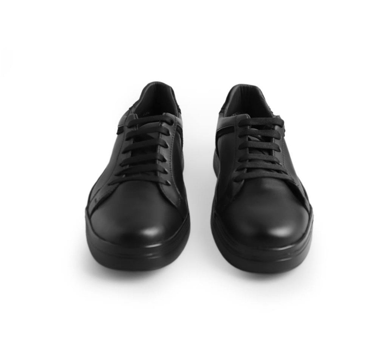 sneakers de piel negro napa / gamuza negro mod 9000