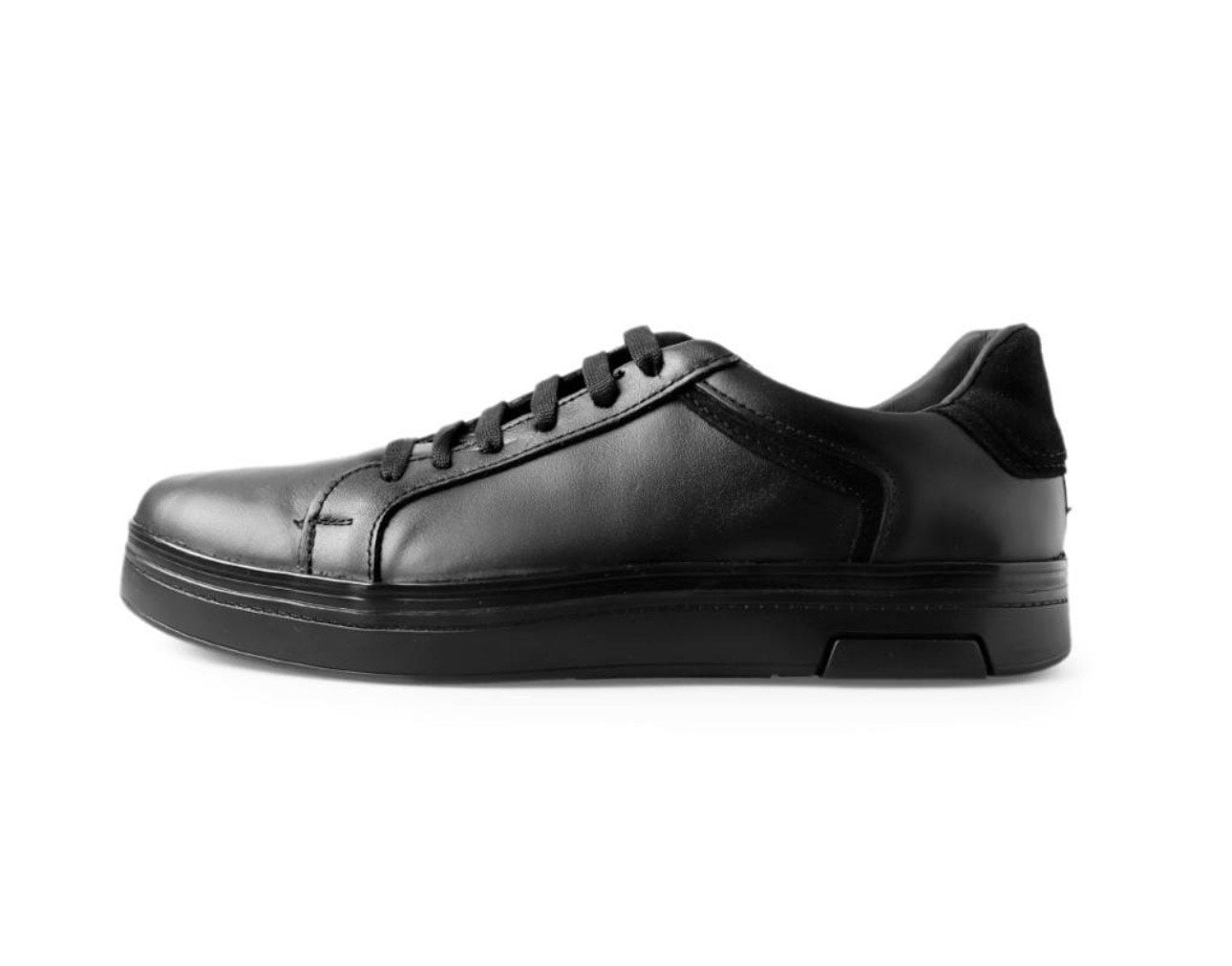 sneakers de piel negro napa / gamuza negro mod 9000