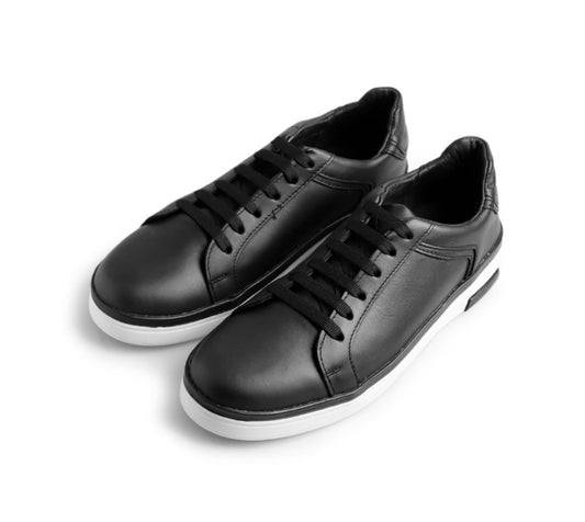 sneakers de piel negro napa / mod 9000