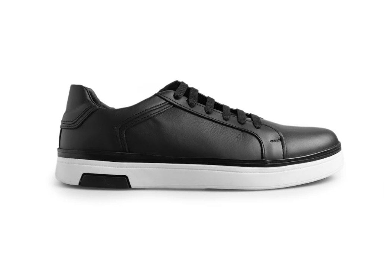 sneakers de piel negro napa / mod 9000