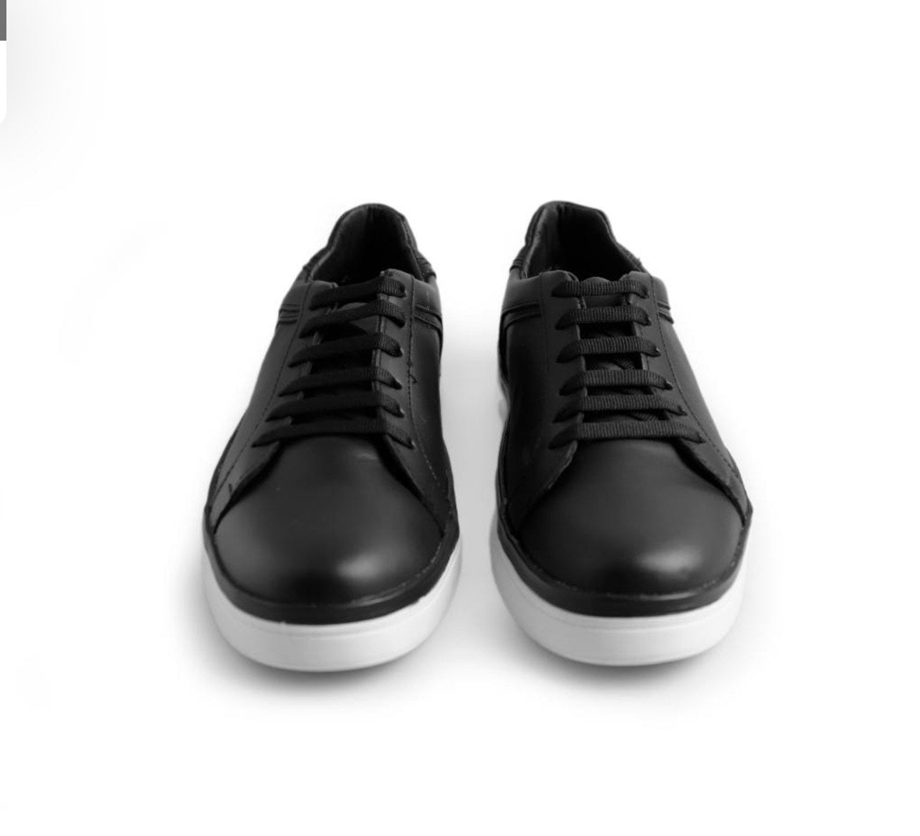 sneakers de piel negro napa / mod 9000