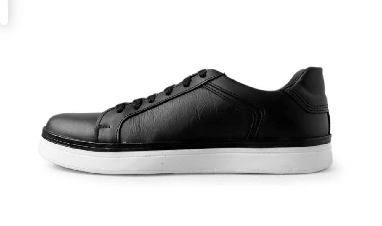 sneakers de piel negro napa / mod 9000