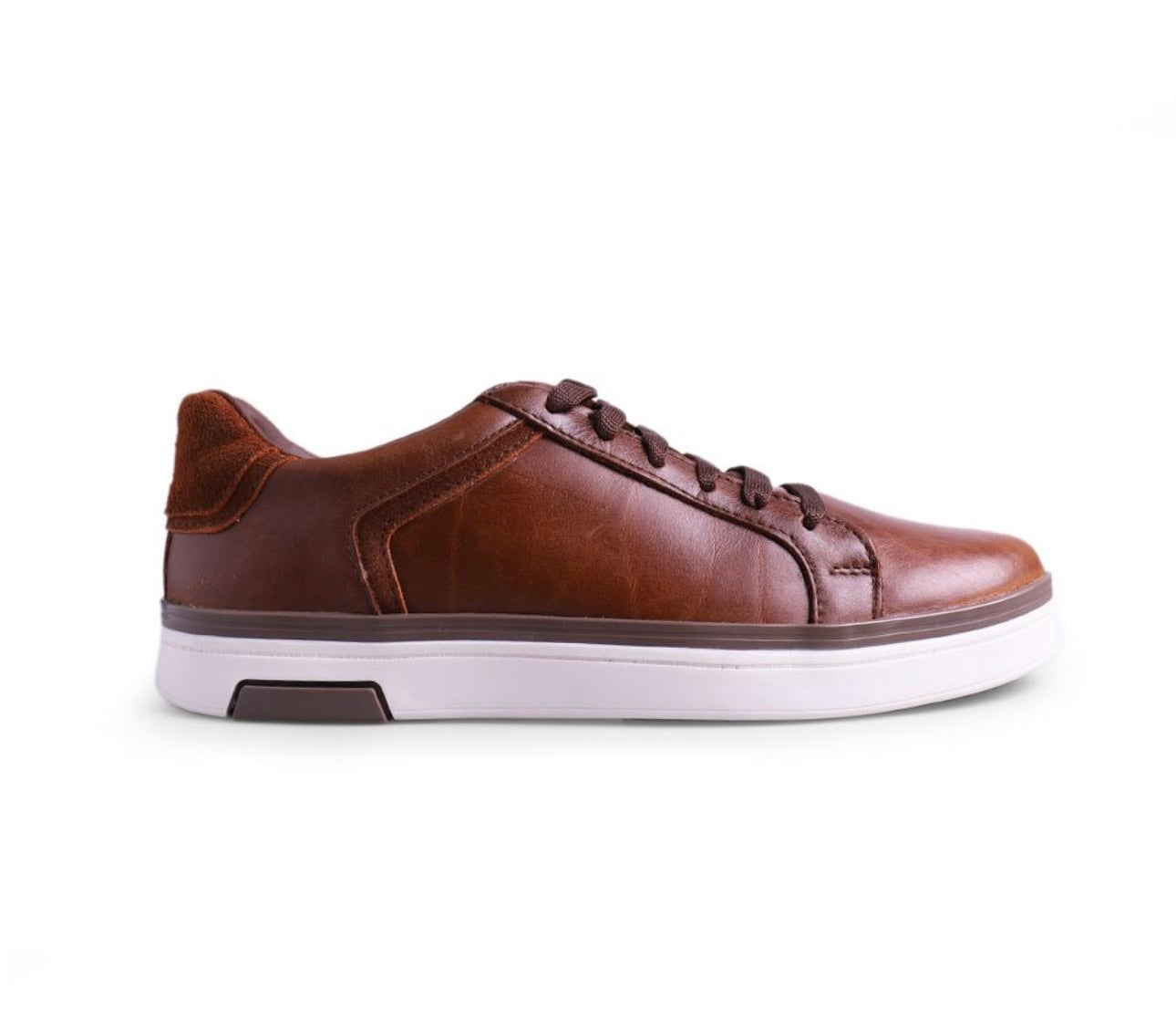 sneakers de piel cognac crazy / mod 9000