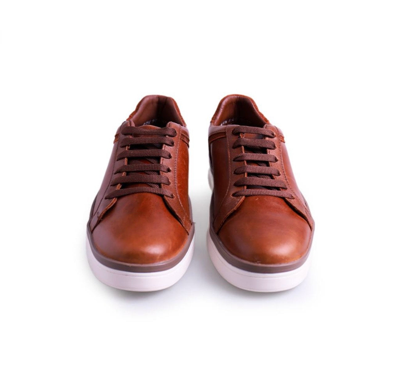 sneakers de piel cognac crazy / mod 9000