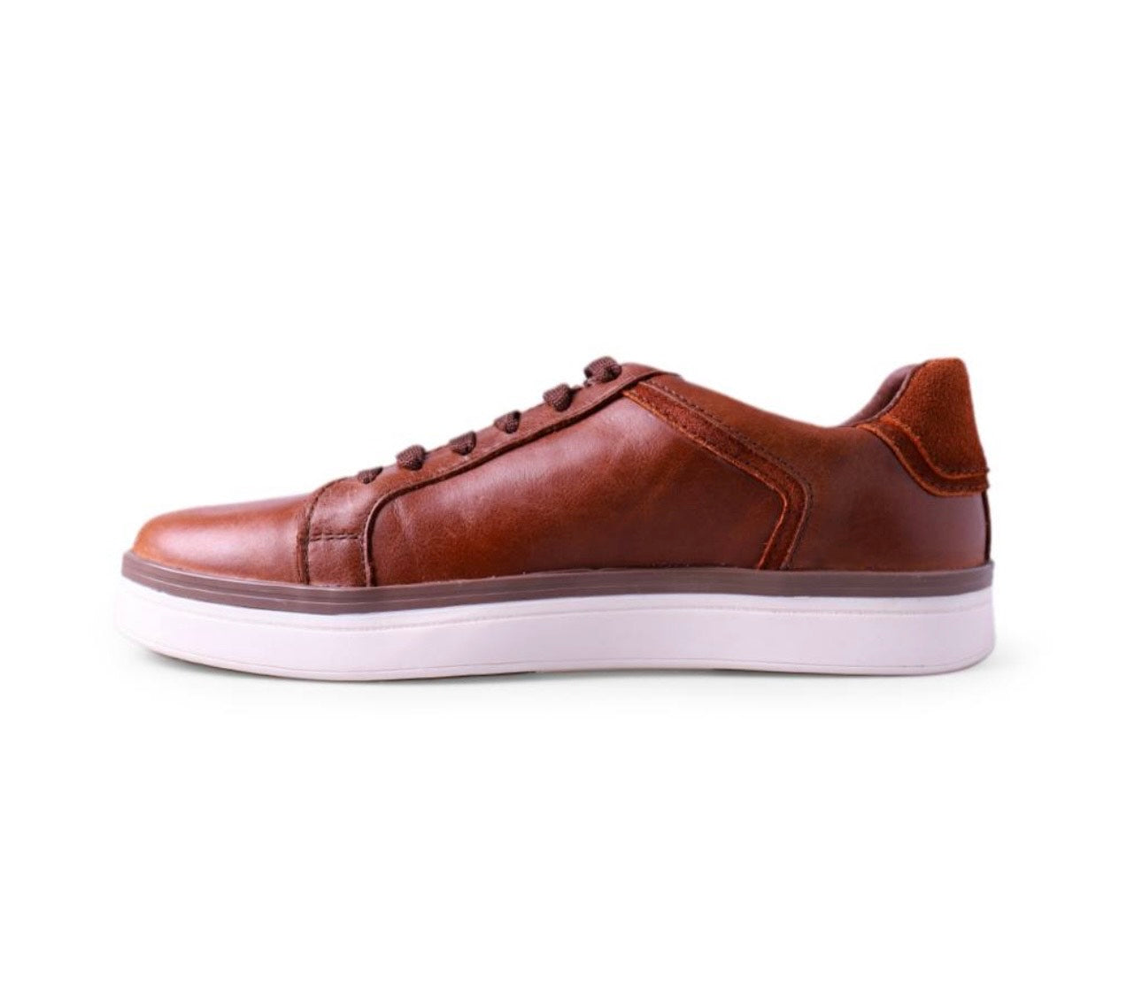 sneakers de piel cognac crazy / mod 9000