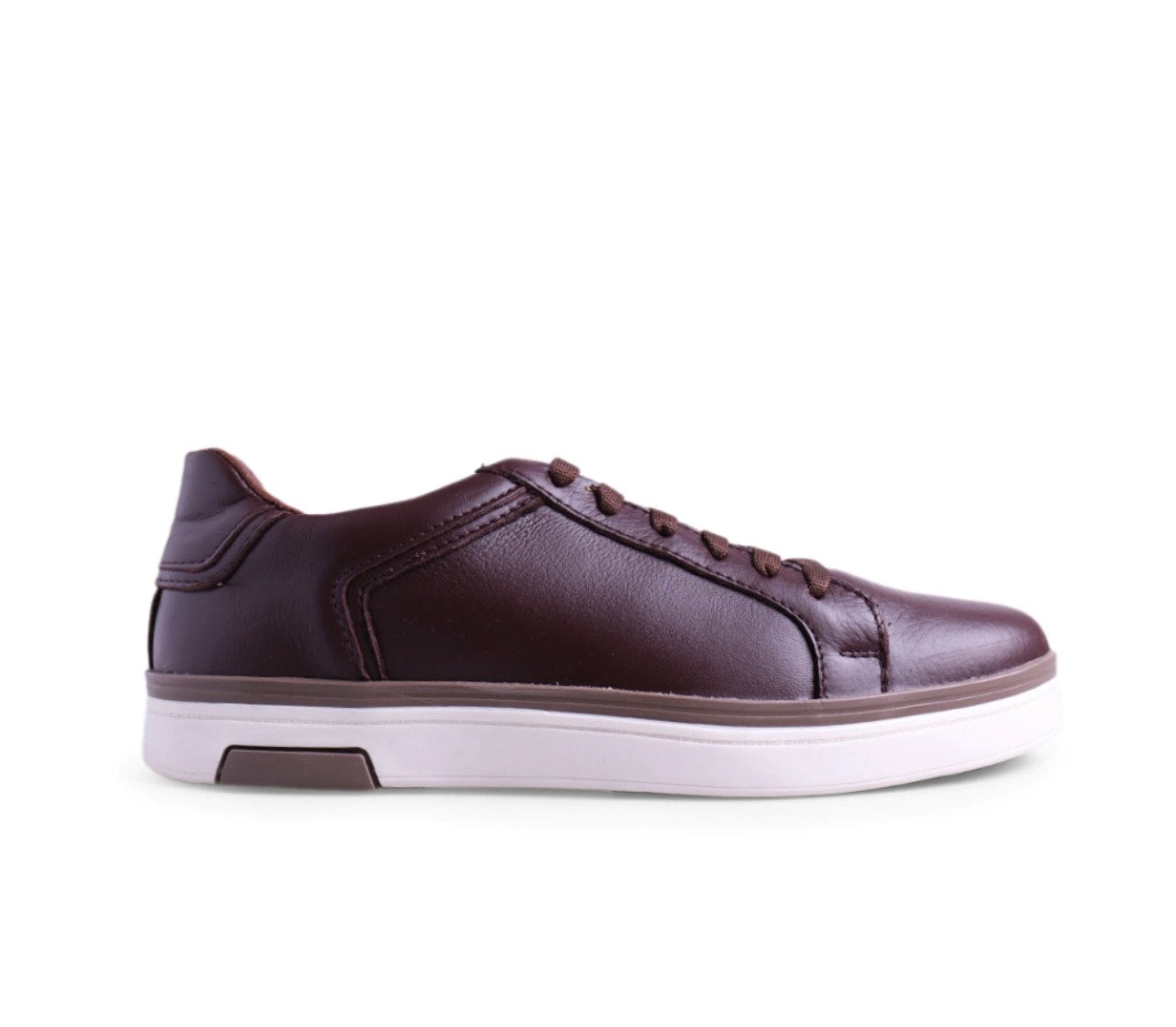 sneakers de piel cafe napa / estilo urban comodity mod 9000