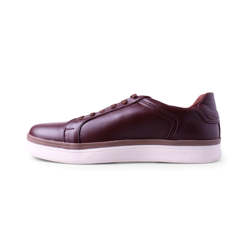 sneakers de piel cafe napa / estilo urban comodity mod 9000