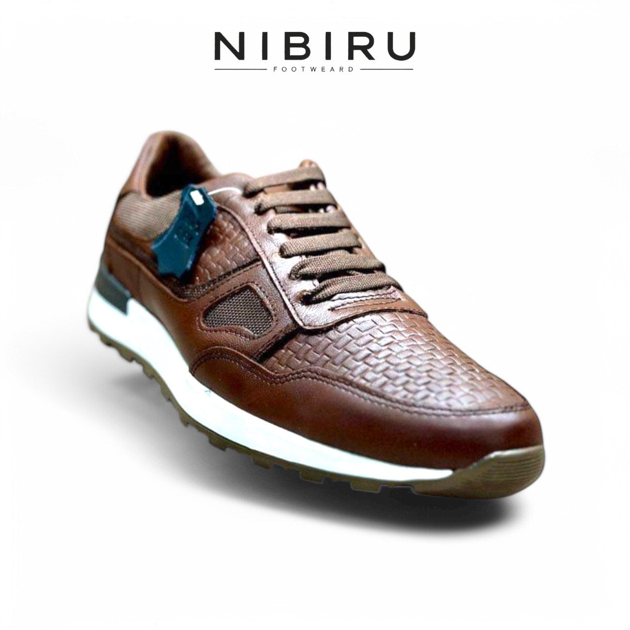 tenis de piel shedron / grabado petatillo mod 6034