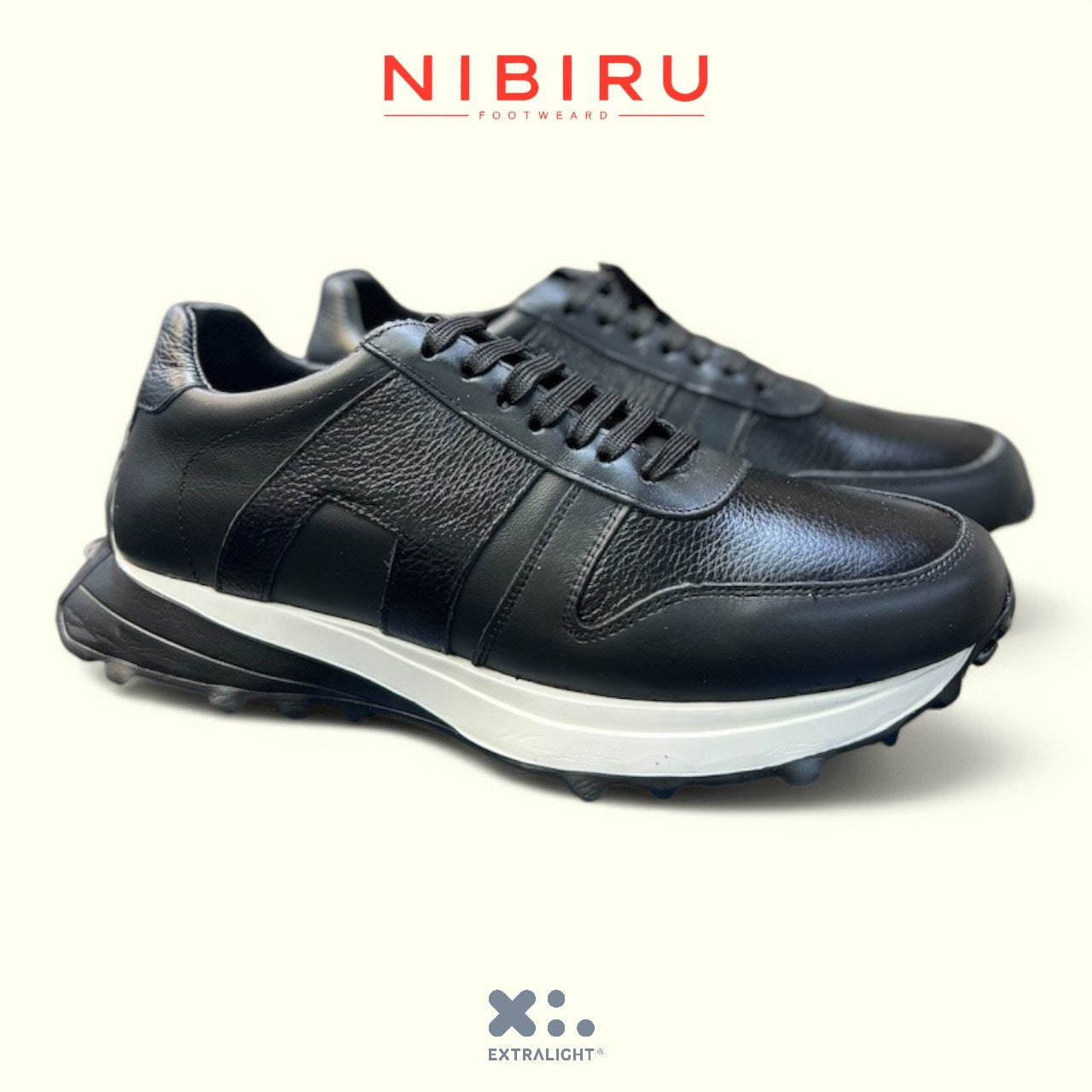 sneaker de piel venado napa negro mod 20k08 extralight