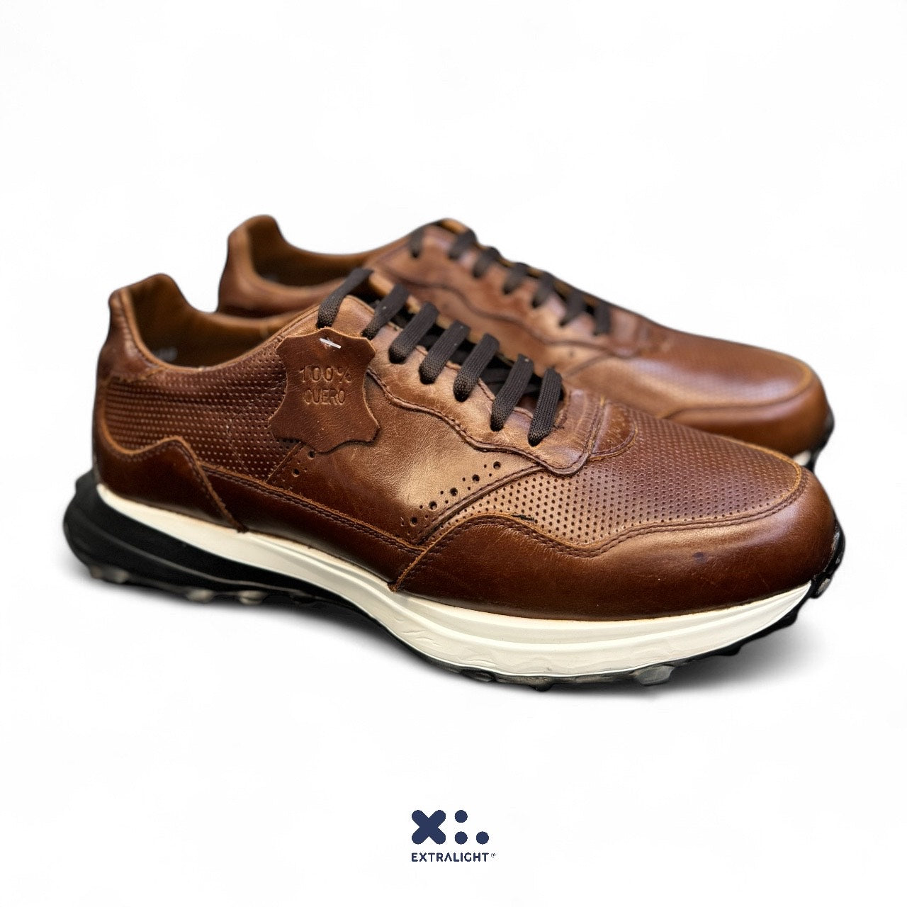 sneakers de piel coñac bostoniano extralight 2010