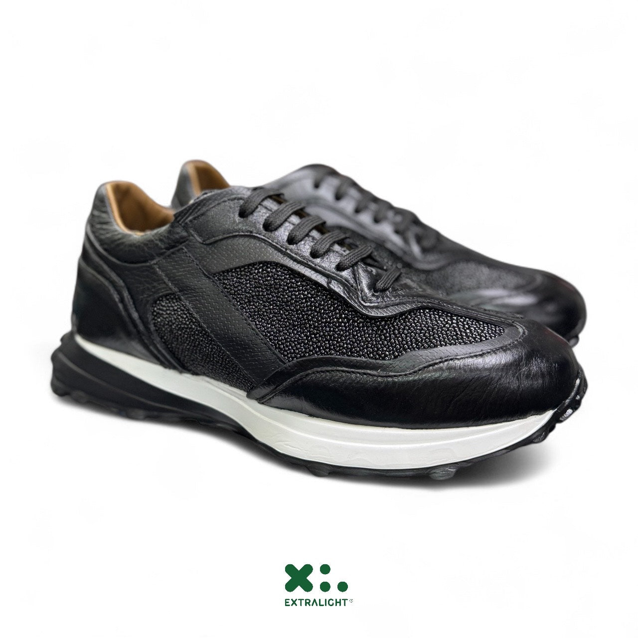 sneaker de piel venado / piel mantarraya legitima 20k11 extralight