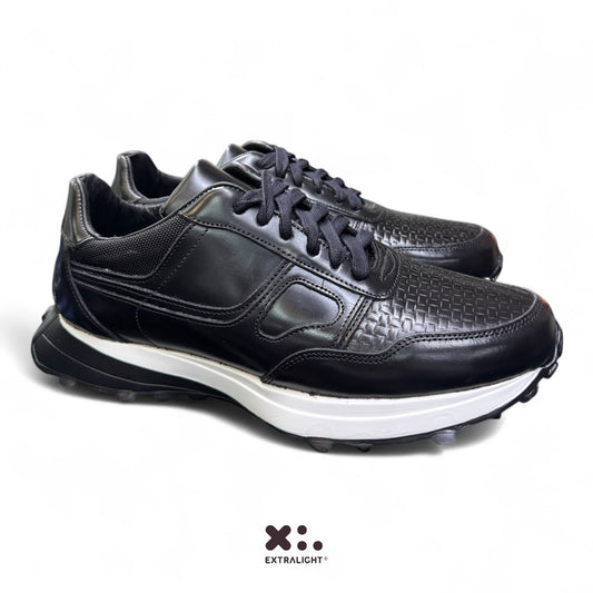 sneaker de piel camaleon black peatillo 20k64 extralight