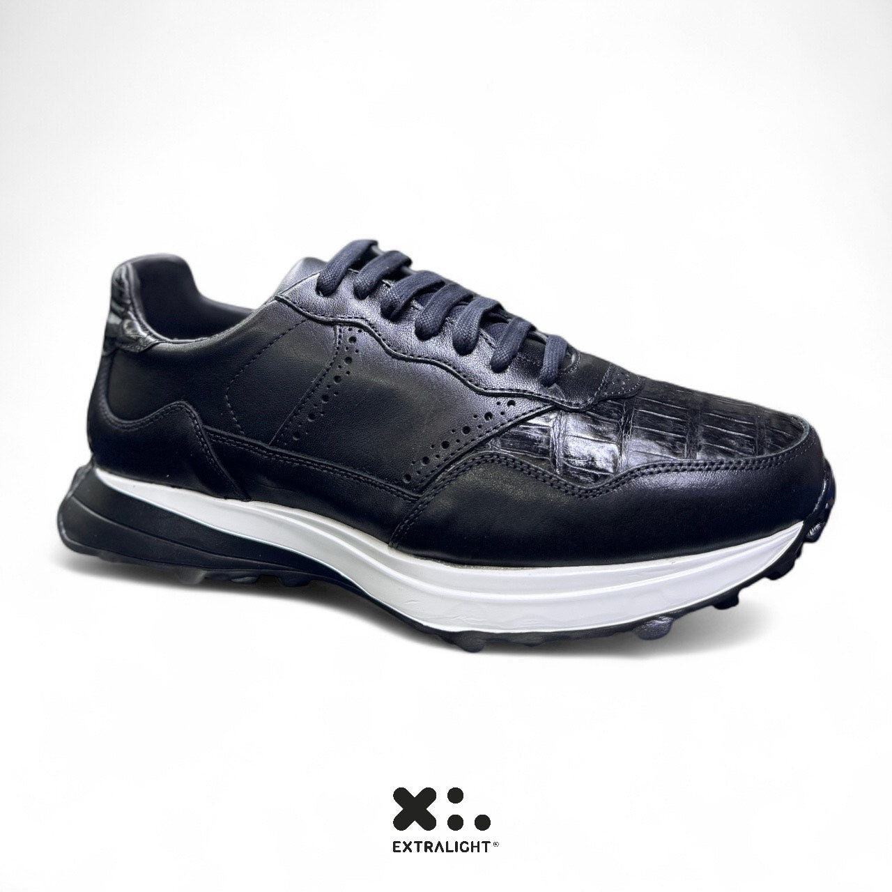 sneaker de piel camaleon / cocodrilo legitimo 20k10 extralight