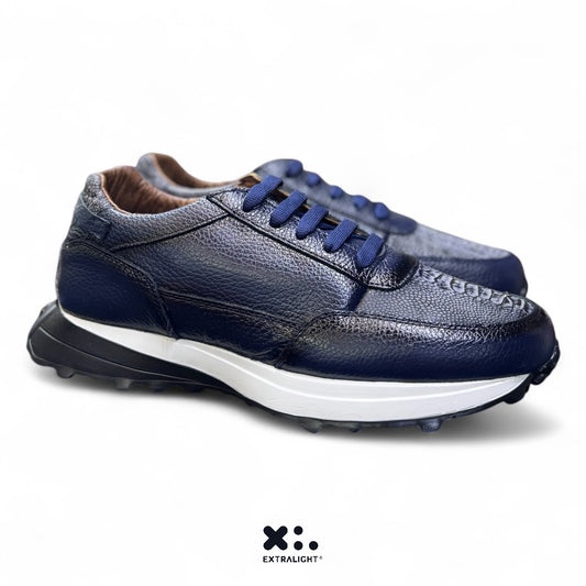 sneaker de piel venado marino piel pata avestruz nobuck sky 20k extralight