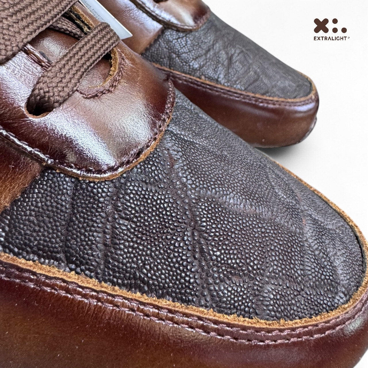 sneaker de piel venado coñac piel elefante legit 20k extralight